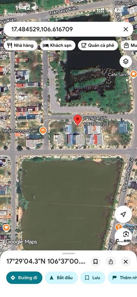 Đất nền Phùng Hưng Đồng Hới 140m² giá 5.1 tỷ - Sổ đỏ chính chủ