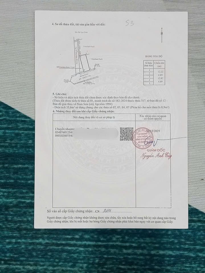 Đất nền An Dương 96.9m² giá 3.2 tỷ - Sổ đỏ chính chủ!