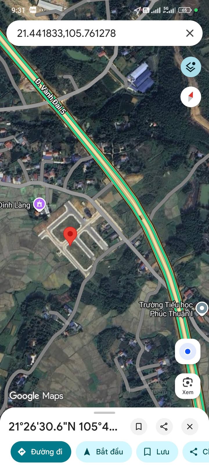 Đất nền Phổ Yên 100m² giáp Vành Đai 5 - Đầu tư sinh lời