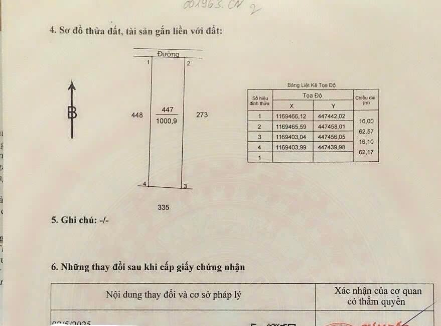 Đất nền Bình Chánh 1040m² giá 1.35 tỷ - Sổ đỏ chính chủ