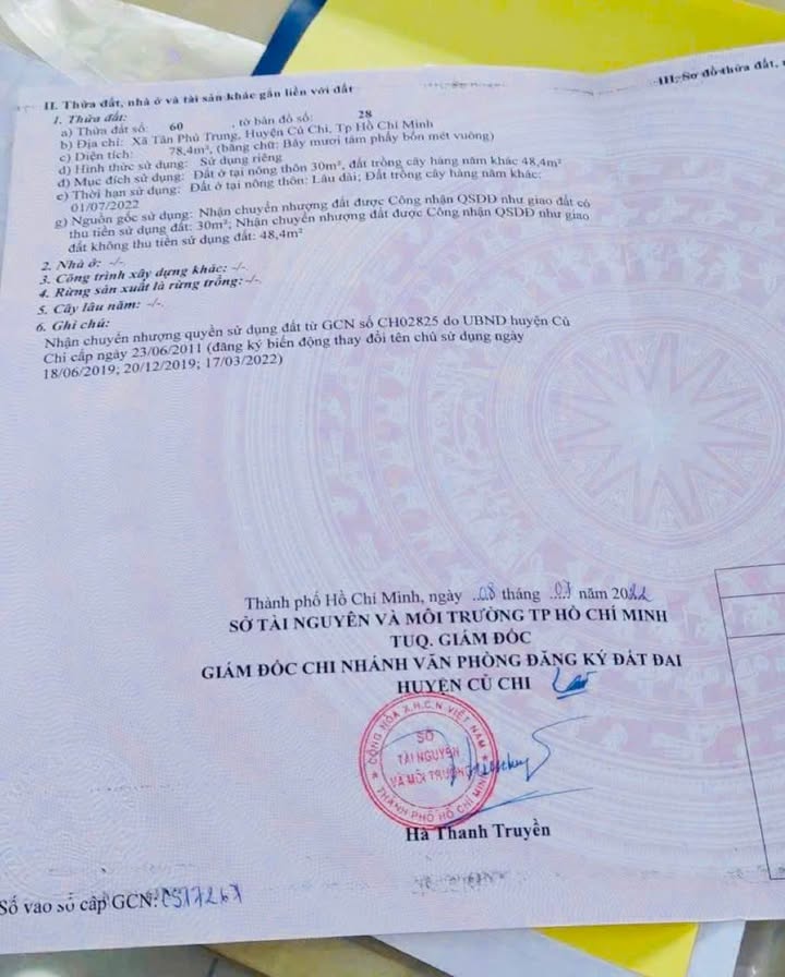 Bán nhà Tân Phú Trung Củ Chi 83m² giá 2.45 tỷ - Sẵn sàng ở ngay!