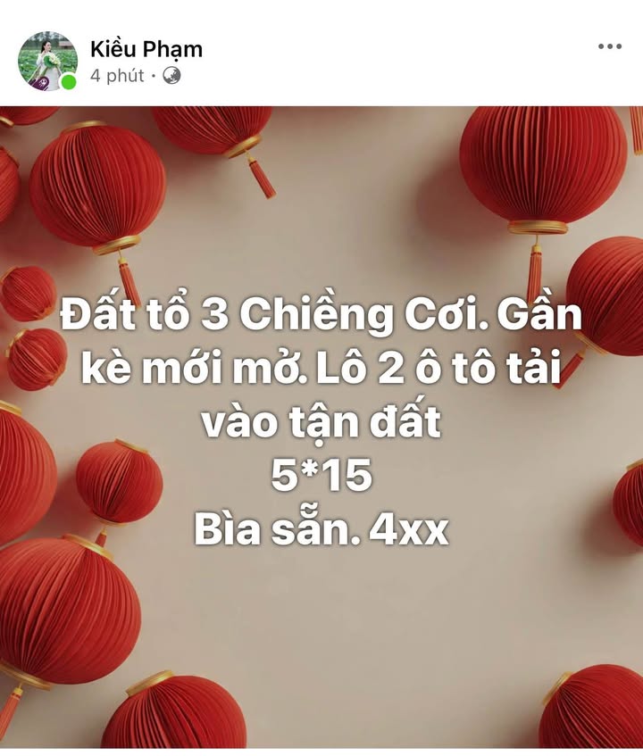 Đất nền Chiềng Cơi, Sơn La 75m² - Sổ hồng sẵn, công chứng ngay!