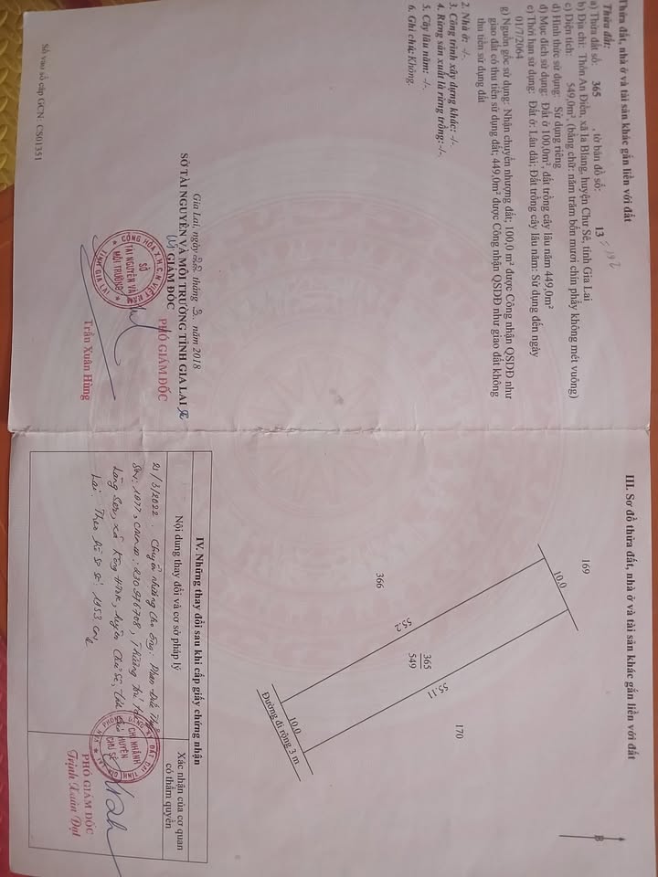 Đất Vàng Chư Sê - 550m² TC100%, Sổ Hồng Sẵn, Giá 780 Triệu