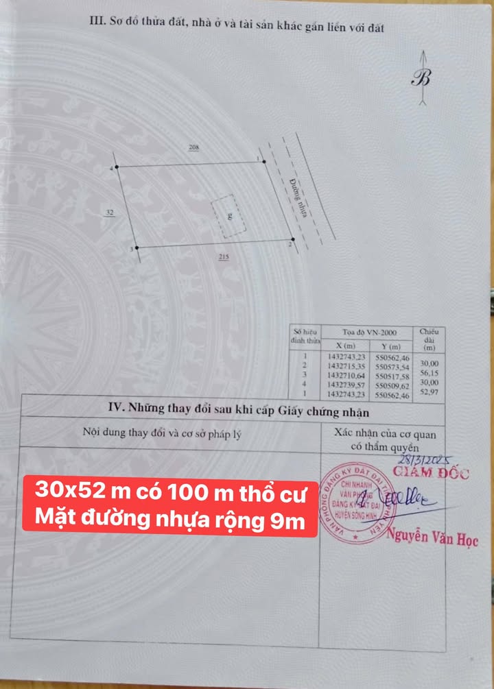 Đất Vườn Nghỉ Dưỡng 1600m² Sông Hinh, Phú Yên - Giá 8xx Triệu