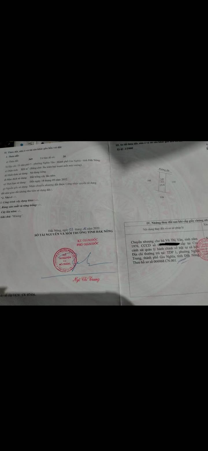 Đất nền Gia Nghĩa 320m² 600 triệu - Sổ đỏ chính chủ, bán gấp!