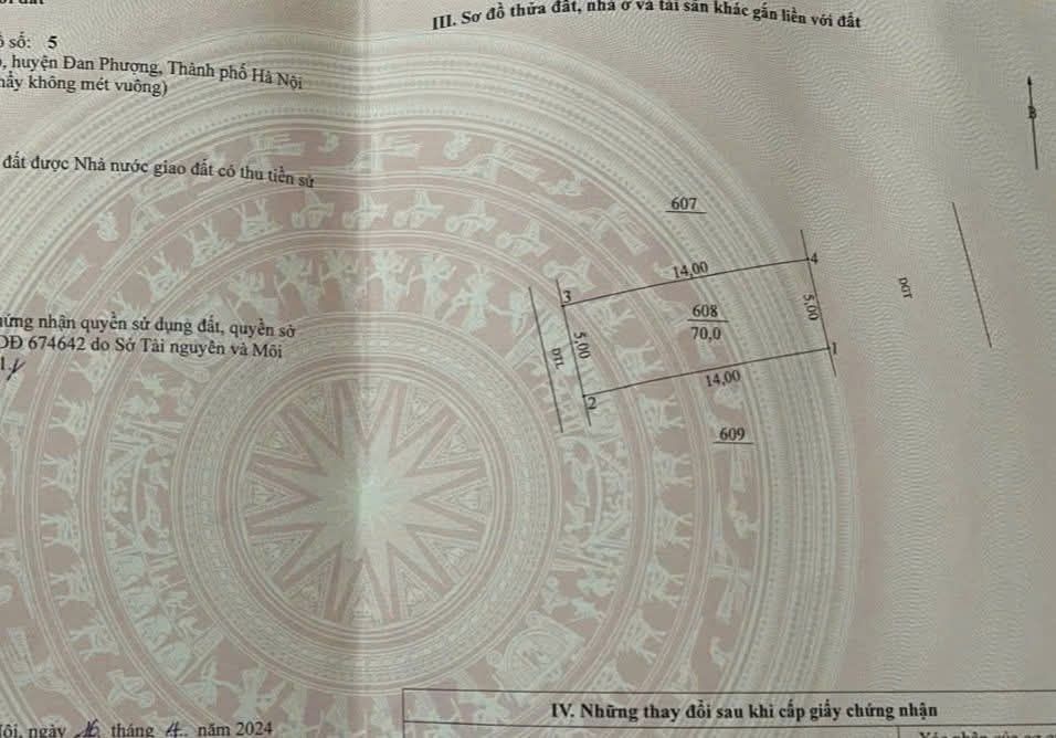 Đất đấu giá Đan Phượng 70m² - Sổ đỏ chính chủ - Giá đầu tư tốt