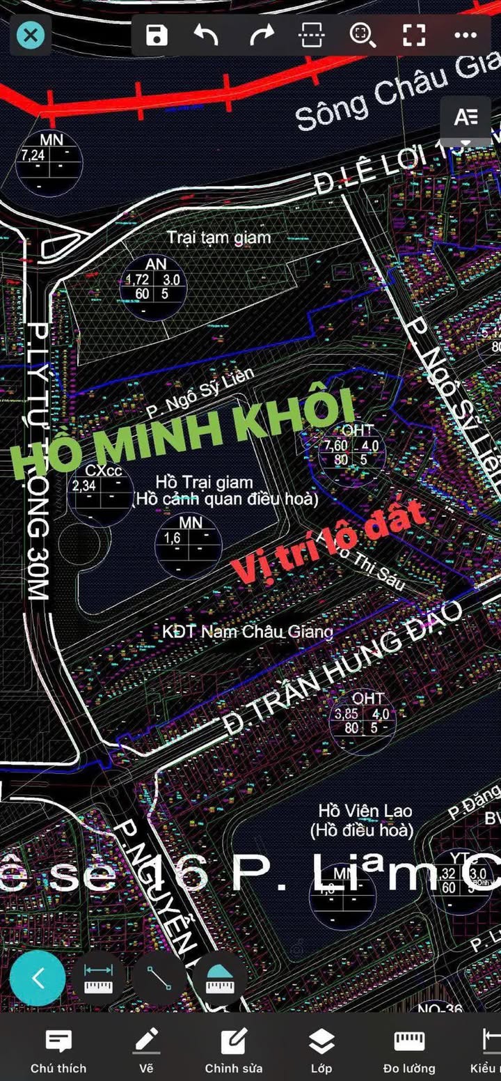 Nhà Mặt Tiền Võ Thị Sáu Phủ Lý 186m² View Hồ - Giá Thỏa Thuận