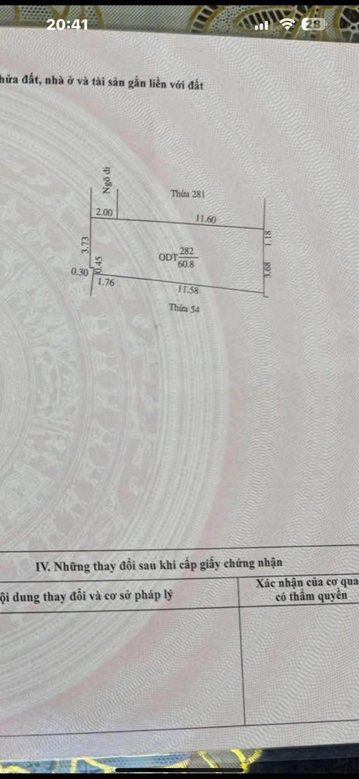 Đất nền 60.8m² Ngõ 68 Tuệ Tĩnh - Hồng Bàng, Hải Phòng - Giá 1.5 Tỷ