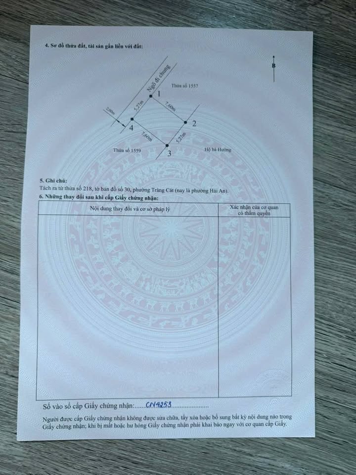 Đất nền Tràng Cát Hải An 40m² giá 1 tỷ - Sổ đỏ chính chủ sẵn sàng!