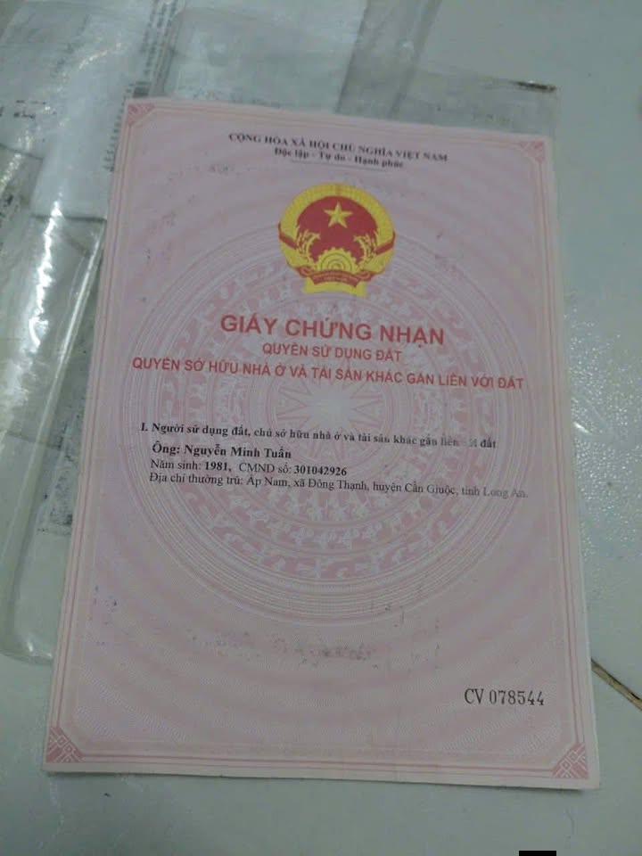 Đất thổ cư Cần Giuộc 115m² - Sổ hồng sẵn - Giá 800 triệu