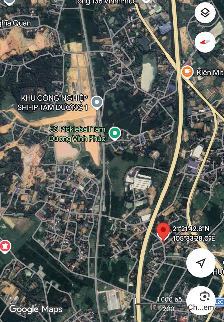 Đất nền 200m² Vĩnh Yên gần KCN Tam Dương 1 - Sổ đỏ chính chủ