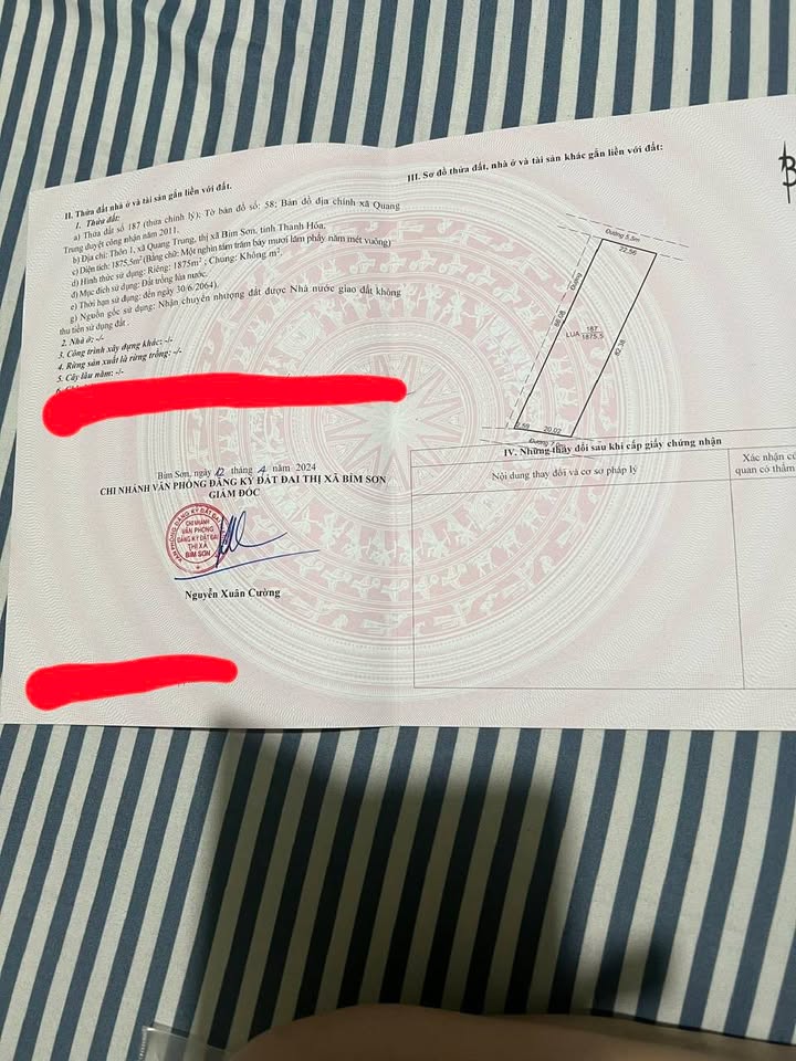 Bán Gấp Đất Vườn 1800m² Xã Quang Trung, Bỉm Sơn - Sẵn Sàng Sử Dụng