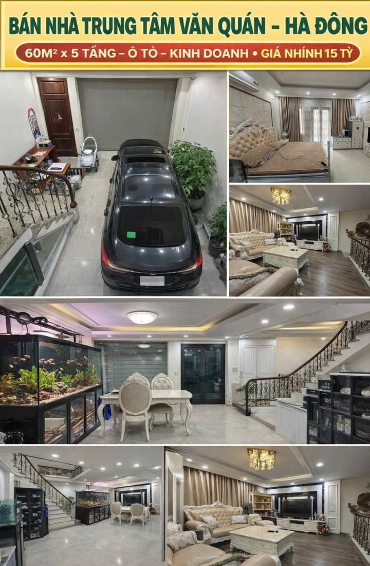 Nhà Phố Văn Quán 60m² 5 Tầng, Ô Tô Vào Nhà - Kinh Doanh Đỉnh Cao