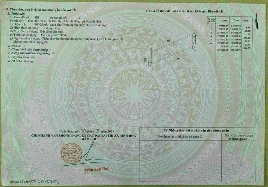 Đất nền Ninh Tân Ninh Hòa 5000m² giá 300 triệu - Tiềm năng tăng giá