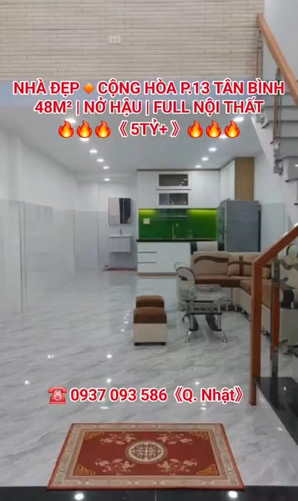 Nhà Phường 13 Tân Bình 48m² Sổ Hồng Riêng - Giá 5 Tỷ+