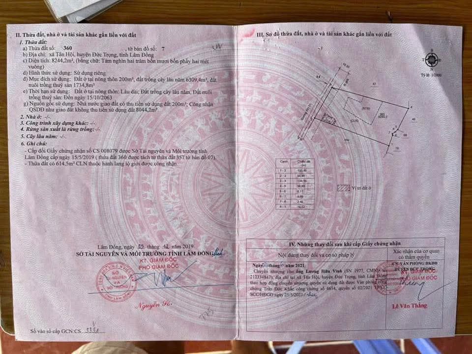 Đất nền Tân Hội 8244m² - Tiềm năng tăng giá, Sổ đỏ chính chủ