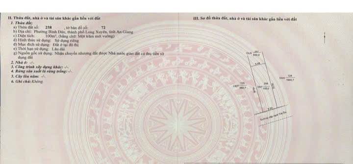 Đất nền Bình Đức Long Xuyên 100m² - Sổ đỏ chính chủ