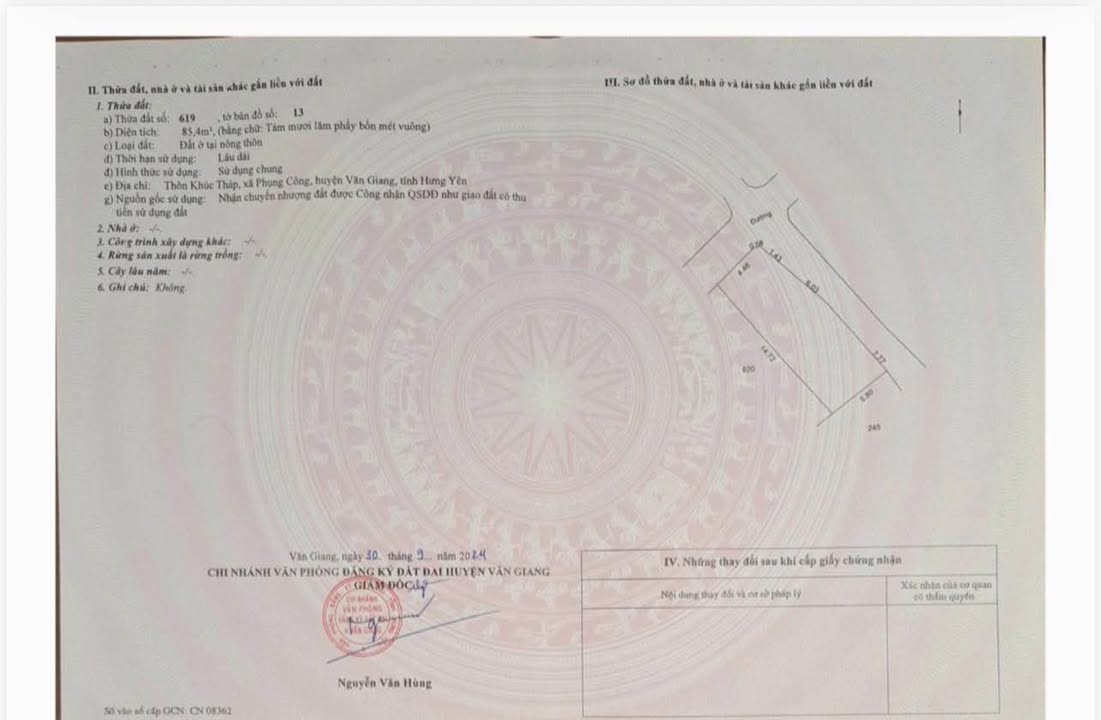 Đất Lô Góc 85.4m² Phụng Công, Văn Giang - Sổ Đỏ Sẵn, Gần Ecopark