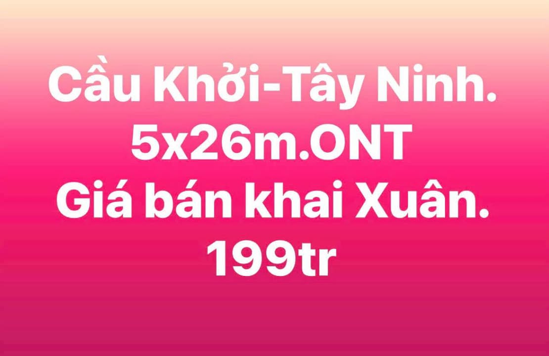Đất nền Chà Là, Dương Minh Châu 135m² giá 199 triệu - Sổ đỏ chính chủ!
