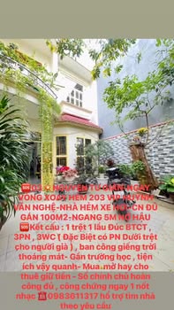 Nhà Hẻm Xe Hơi Gò Vấp - 100m² - 3PN - Sổ Hồng Đủ