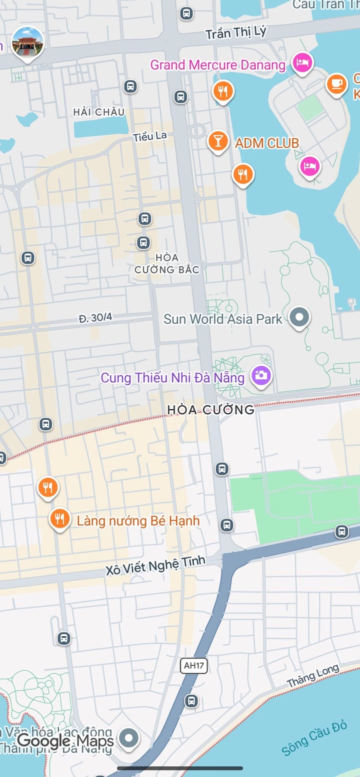 Bán Đất Tặng Nhà Trọ Mặt Tiền Huy Cận, Đà Nẵng - 80m² Kinh Doanh Tốt