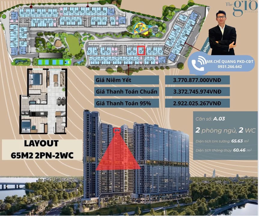 Căn hộ Quận Bình Tân 2.9 tỷ - View đẹp, tầng cao nhất!