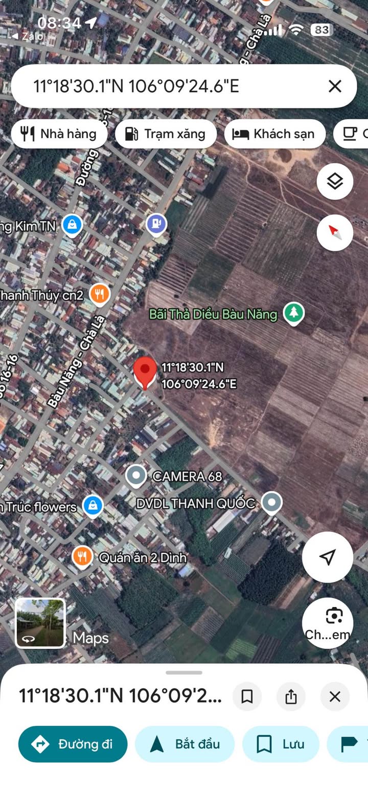 Đất Vàng Bàu Năng, Dương Minh Châu - 450m² Sổ Hồng Thổ Cư, Giá Đầu Tư