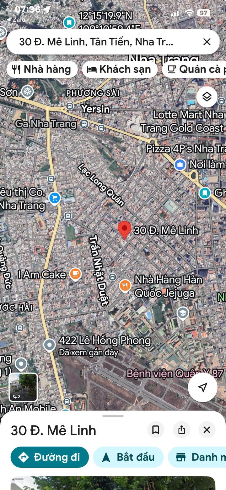 Lô đất Đường Mê Linh Nha Trang 152m² - Đường to ô tô, tiềm năng sinh lời!