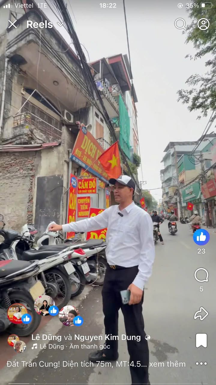 Đất nền Trần Cung 75m² - Sổ đỏ chính chủ, Tây Hồ Hà Nội