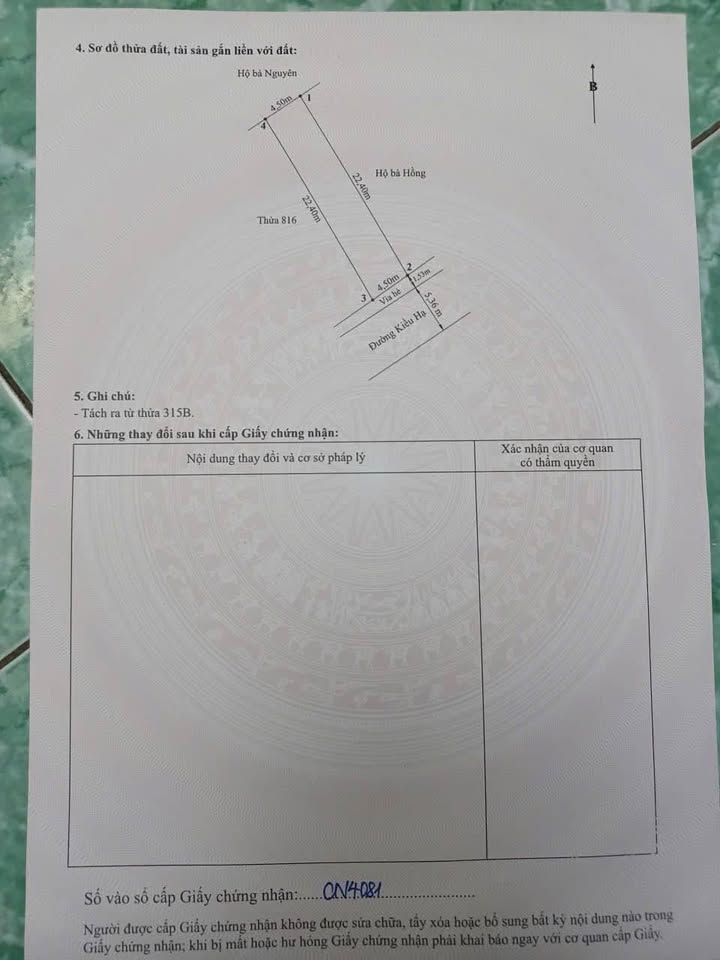 Đất nền Kiều Hạ, Hải An 100.5m² - Sổ đỏ chính chủ!