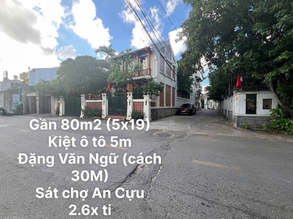 Đất Nền Lô Góc Đặng Văn Ngữ Huế 80m² - Tiềm Năng Tăng Giá Vượt Trội!