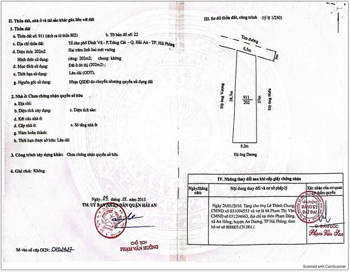 Lô Đất Nền Tràng Cát, Hải An 202m² - Sổ Đỏ Chính Chủ