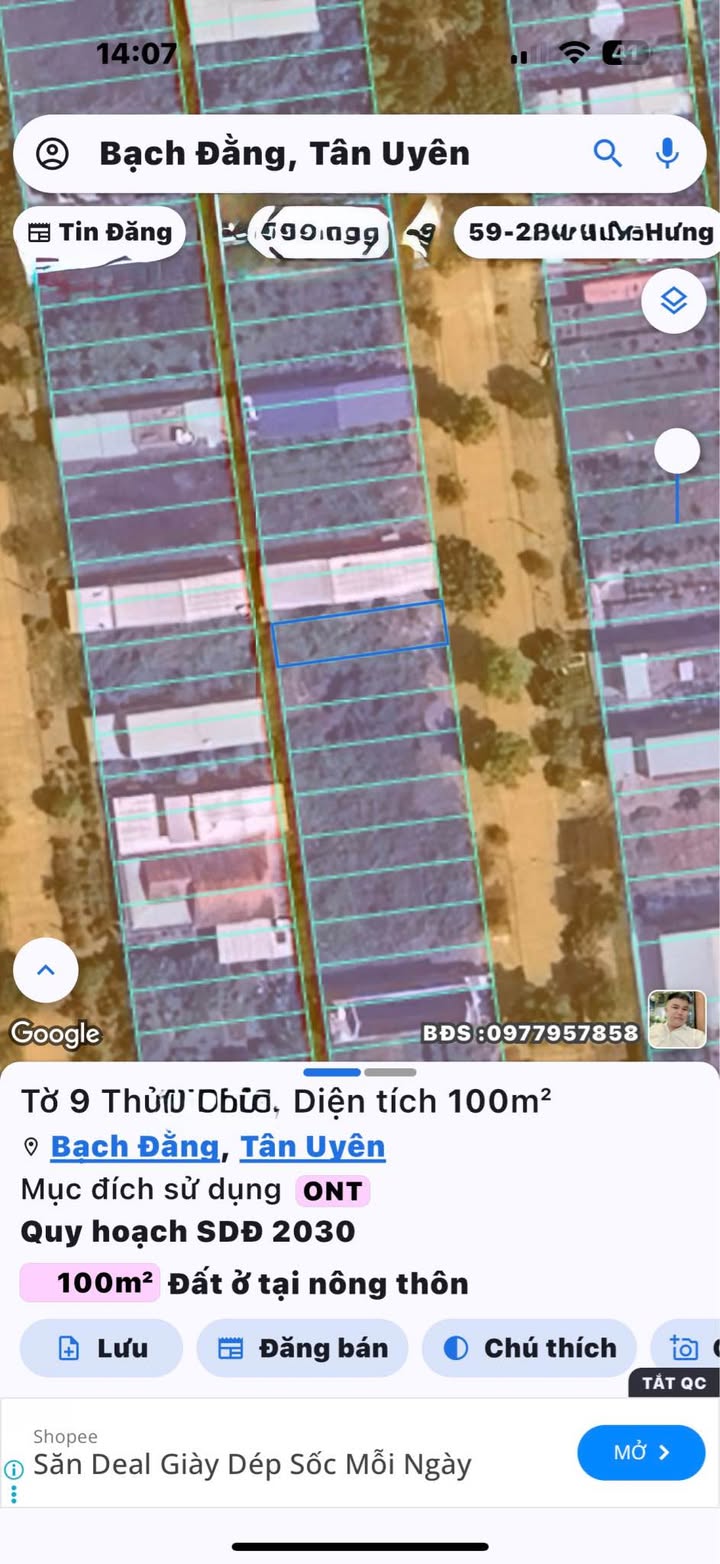 Đất Bạch Đằng Tân Uyên 100m² - Sổ đỏ chính chủ, giá tốt nhất!