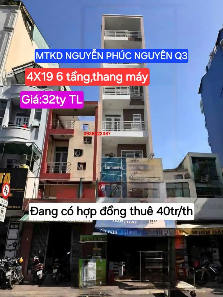 Nhà Phố Nguyễn Phúc Nguyên Q3 – Mặt tiền kinh doanh, dòng tiền 40 triệu/tháng