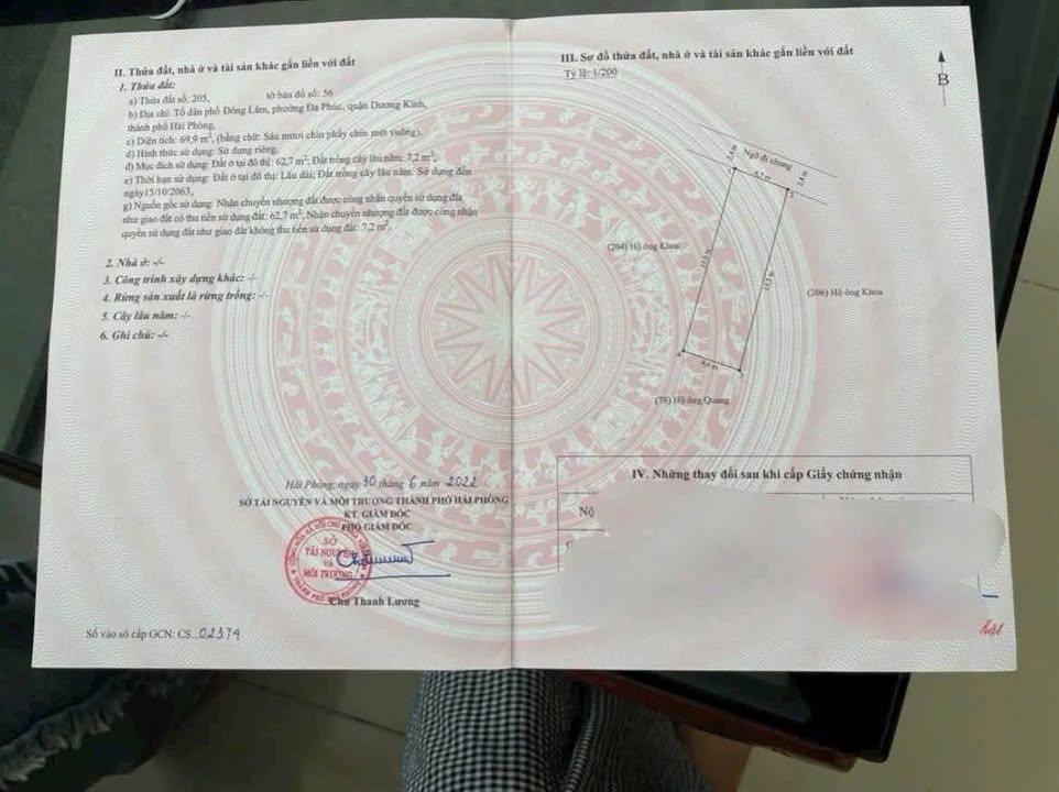 Đất nền Đông Lãm Dương Kinh 70m² - 1.69 tỷ - Sổ hồng chính chủ