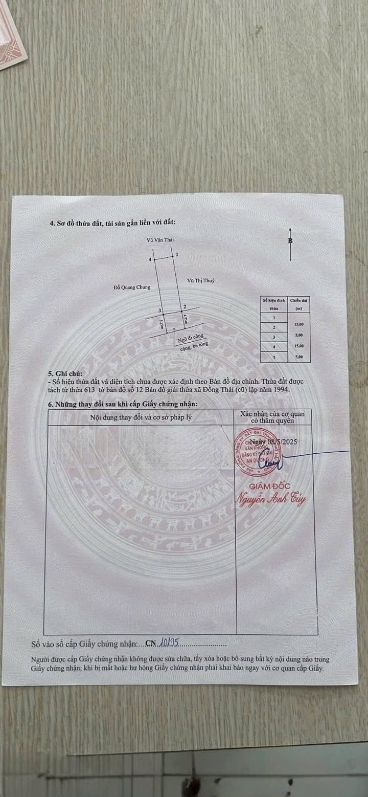 Đất nền Đồng Thái An Dương 75m² - Sổ đỏ chính chủ, giá chỉ 2 tỷ!