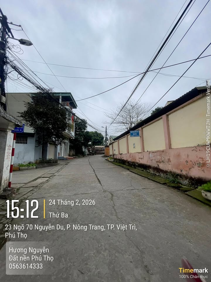 Đất Nền Khu 2 Nông Trang 70m² - Vị Trí Đẹp, Nền Chắc Xây Ngay!