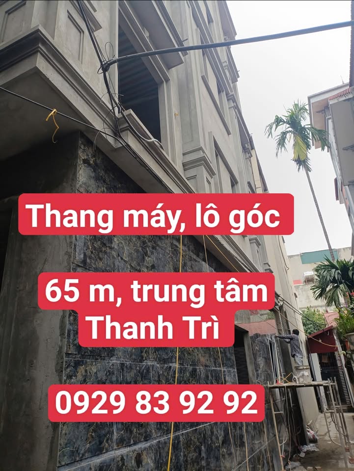 Bán Nhà Mặt Phố Vũ Lăng, Thanh Trì - 65m² x 5 Tầng, Thang Máy, Lô Góc Kinh Doanh