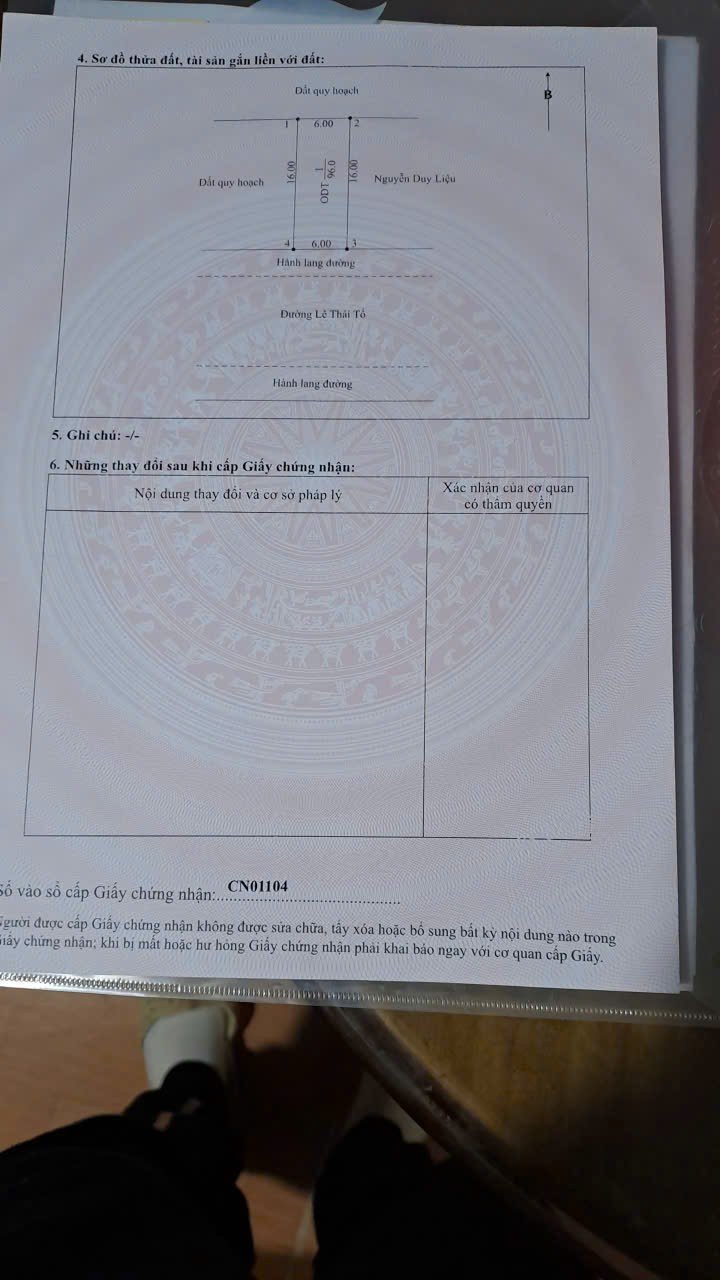 Đất TĐC Khe Chít 2, Điện Biên Phủ - 96m² Hướng Nam, Sổ Đỏ, Giá 1.25 Tỷ