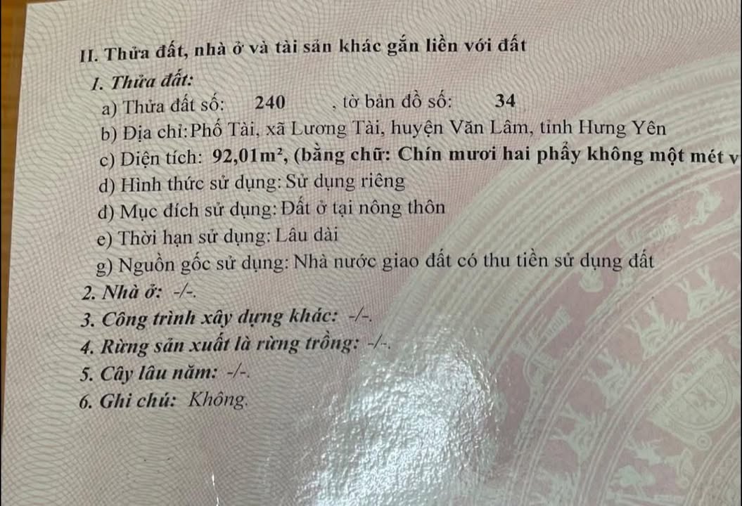 Đất nền Đại Đồng Văn Lâm 92m² - Tiềm năng tăng giá vượt trội!