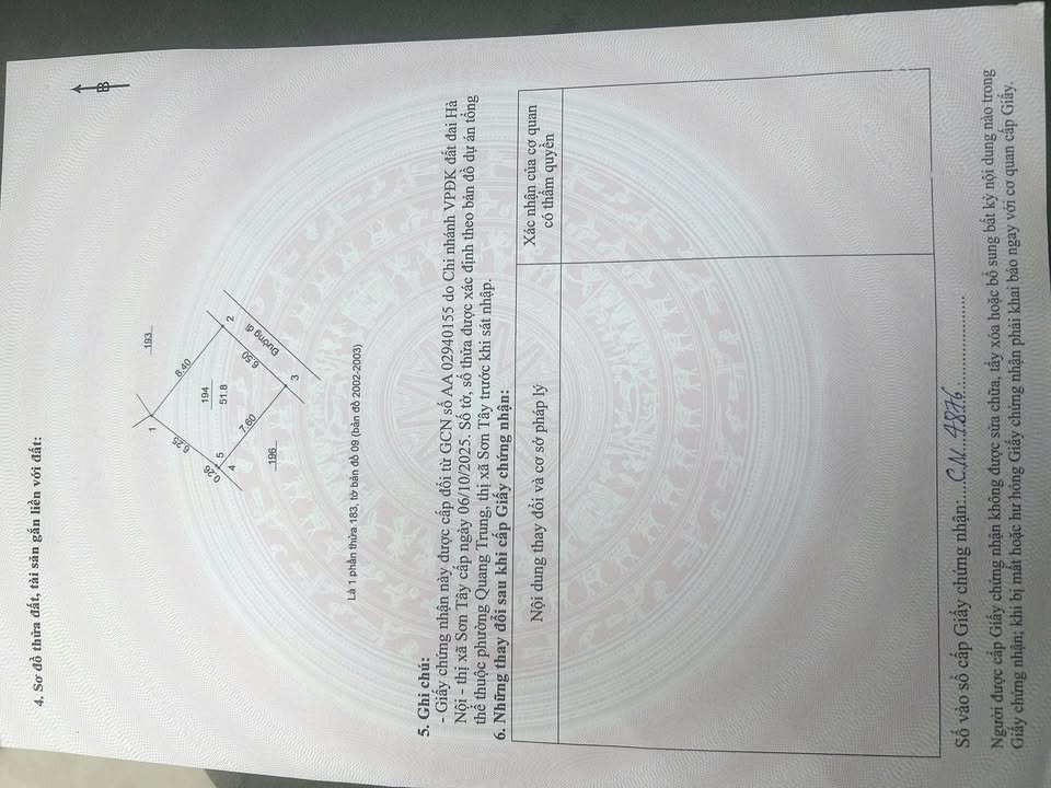 Bán Đất Sơn Tây 51.8m² - Đường Ô Tô Thông Thoáng, Giá 2 Tỷ