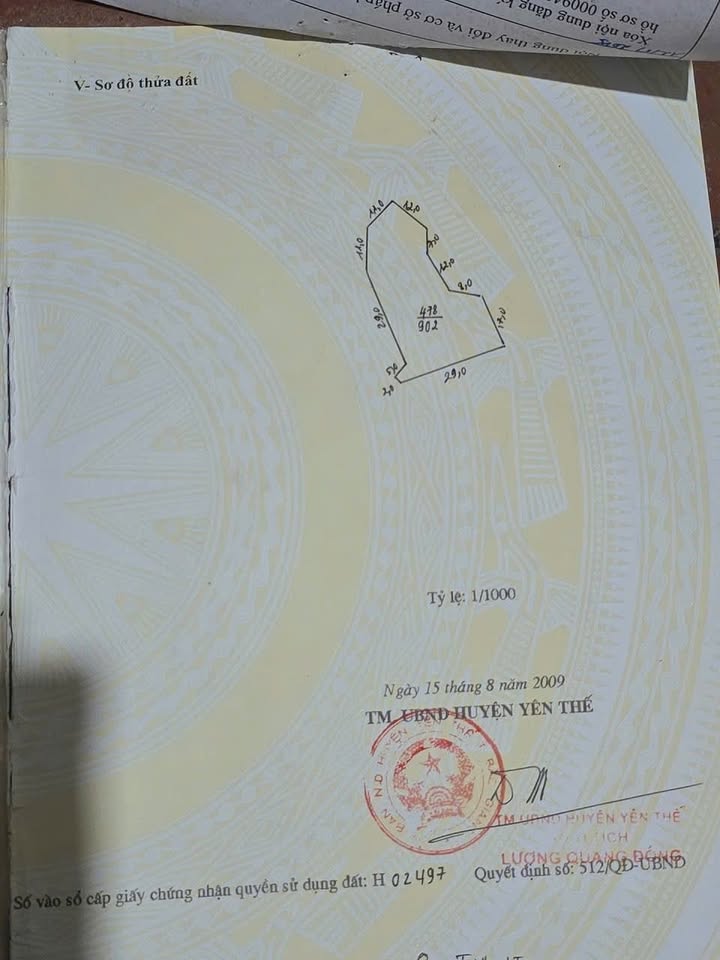 Đất nền Yên Thế 900m² - Sổ đỏ 400m² thổ cư, giá 1.5 tỷ đầu tư sinh lời