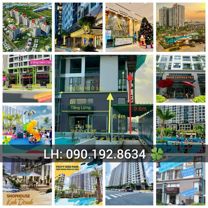 Shophouse PiCity Quận 12 98m² 10 triệu - Mặt tiền kinh doanh