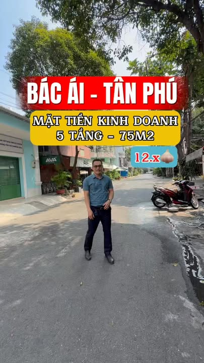 Nhà Mặt Tiền Bác Ái Tân Phú 75m² - Kinh Doanh Sầm Uất, Giá 12 Tỷ