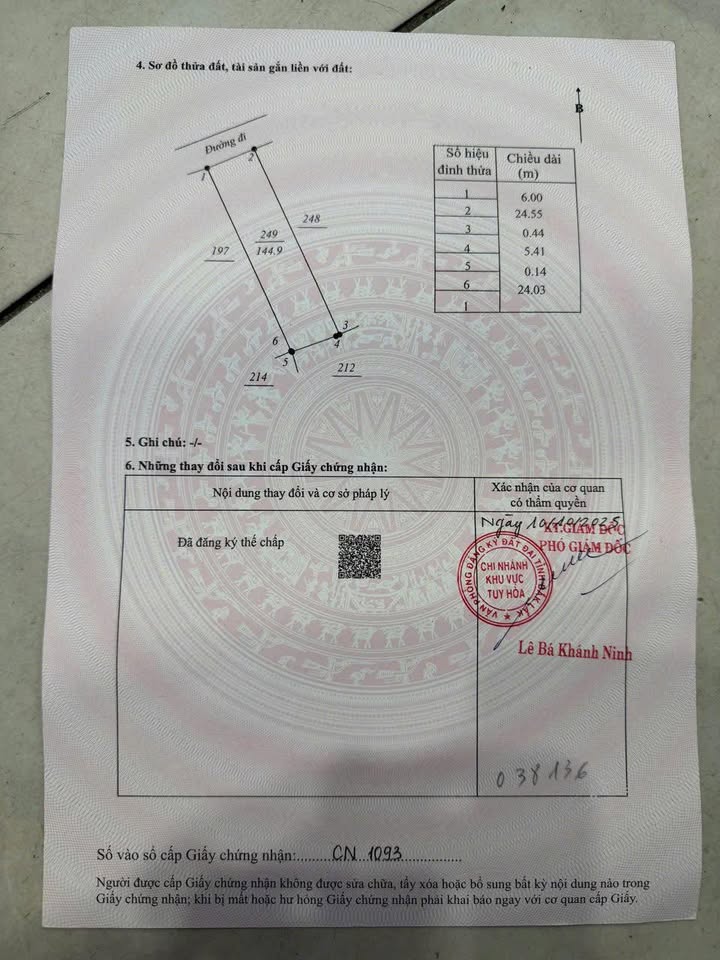 Đất nền Tuy Hoà 144m² - Sổ đỏ chính chủ, xây nhà an cư