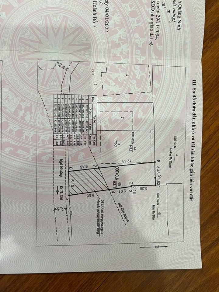 Bán Đất Nền 97m² Phường Hoành Bồ, Hạ Long - Hướng Tây, Ô Tô Vào Nhà