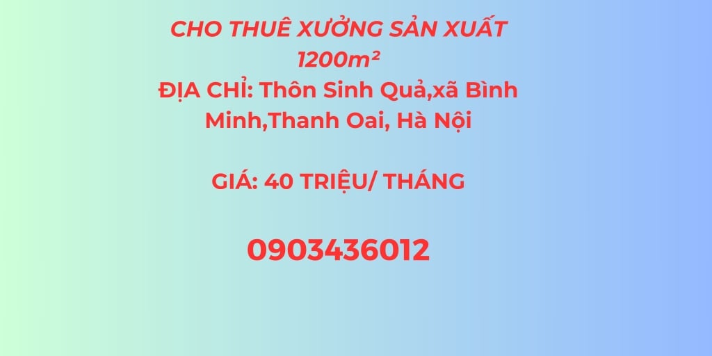 Kho xưởng 1200m² Thanh Oai - Container thoải mái, hoạt động ngay!