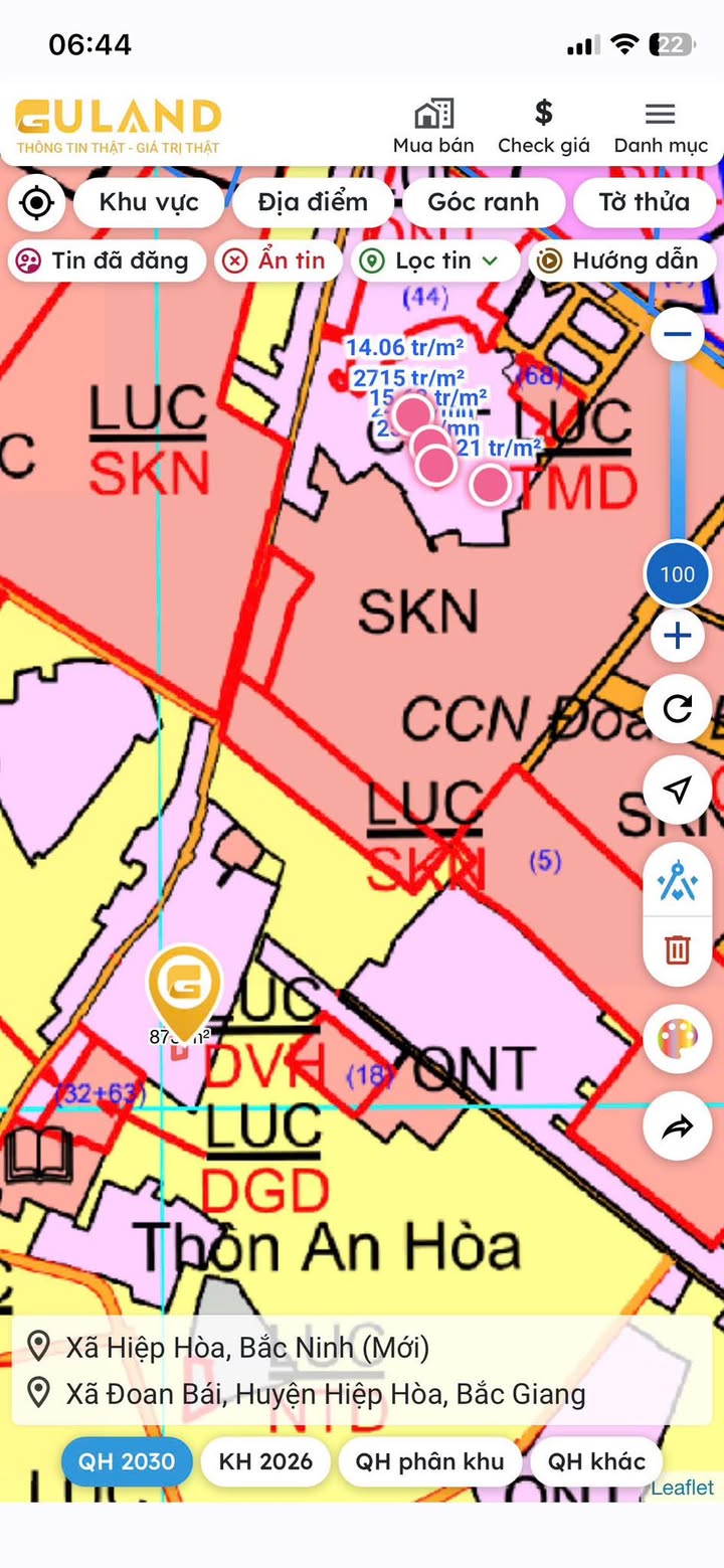 Đất nền Đoan Bái, Hiệp Hòa 100m² - Tiềm năng tăng giá!