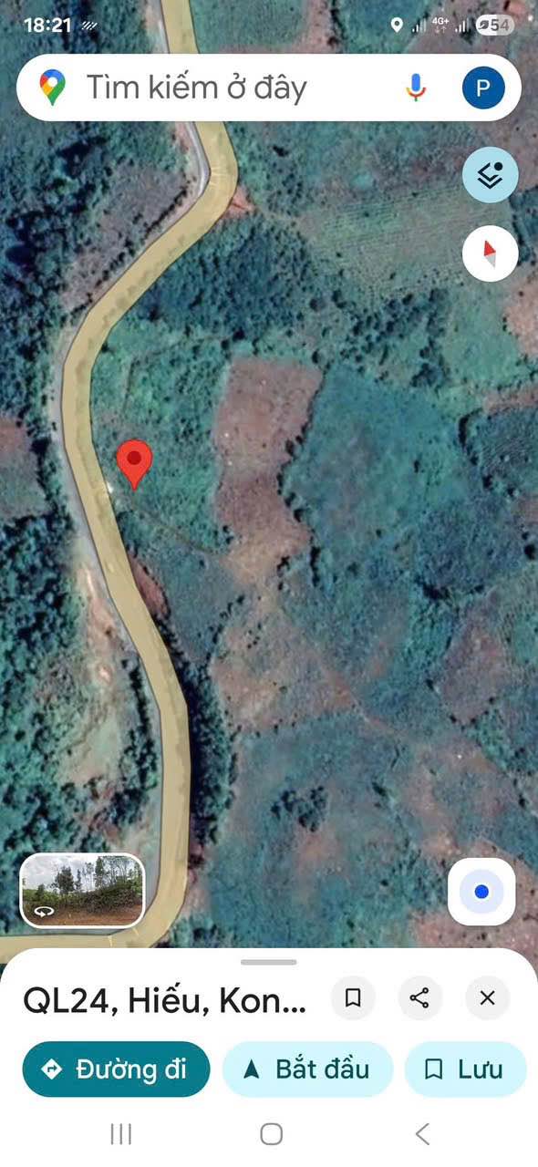 Đất nền Kon Plông QL24 1ha 979 triệu - Đường to ô tô