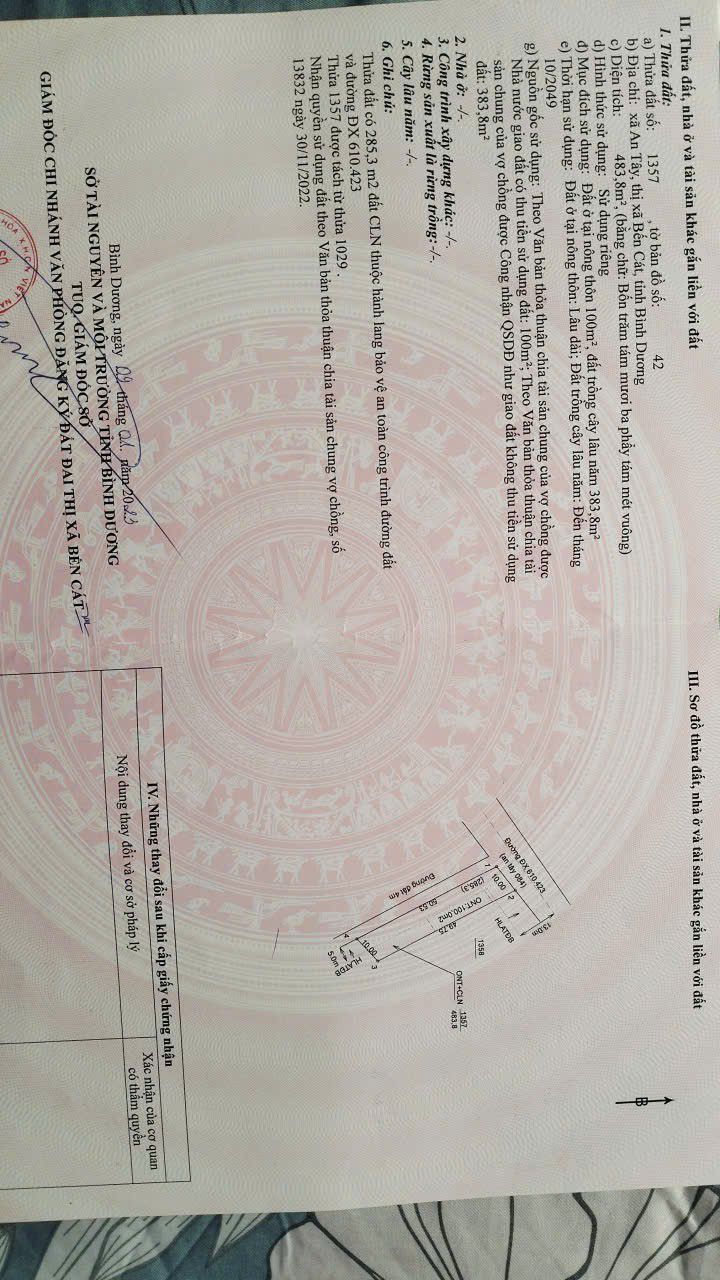 Đất Vàng Lô Góc 5000m² MT Đường Cháo Vịt, Bến Cát - Giá Tốt 4 Tỷ